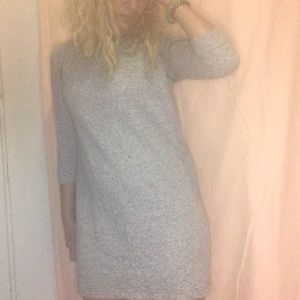 Bluish grey heathered sweatshirt mini dress**3/$20
